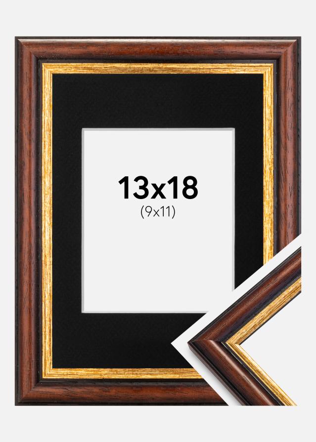 Kehys Siljan Ruskea 13x18 cm - Paspatuuri Musta 10x12 cm