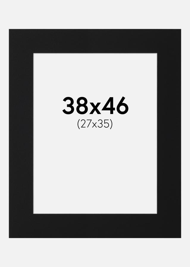 Paspatuuri Musta Standard (Valkoinen keskus) 38x46 cm (27x35)