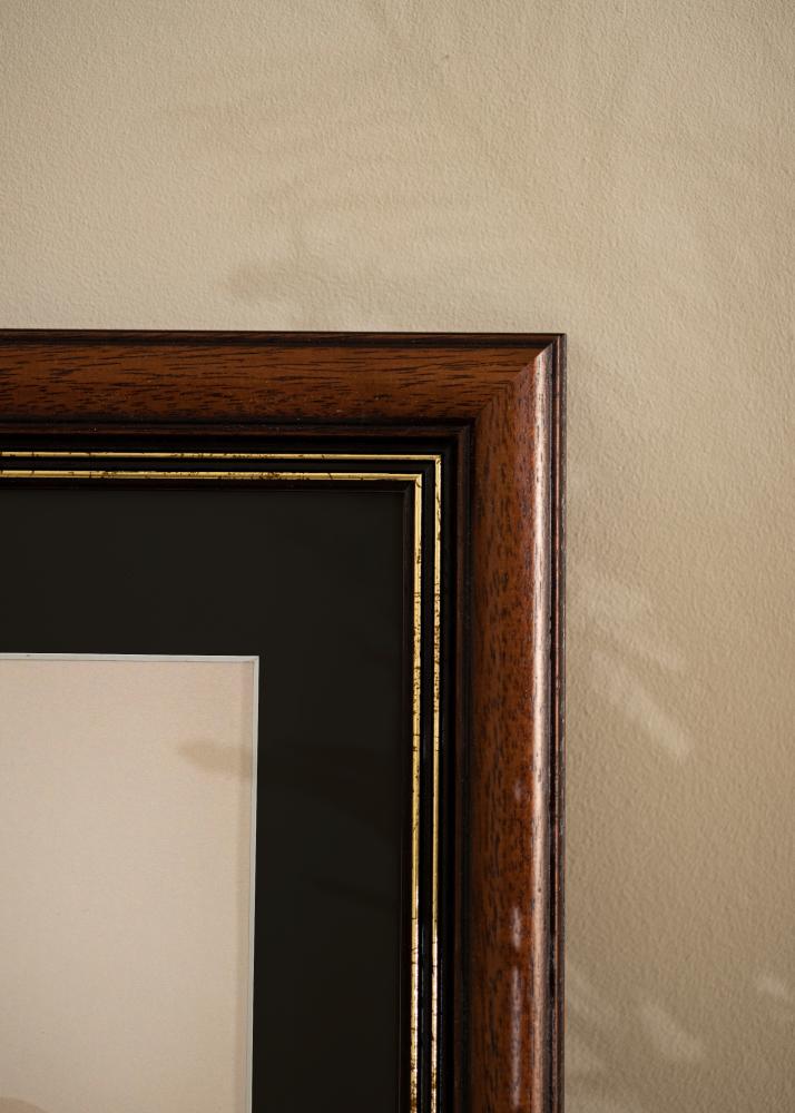 Kehys Old Retro 40x50 cm - Passepartout Musta 27x35 cm