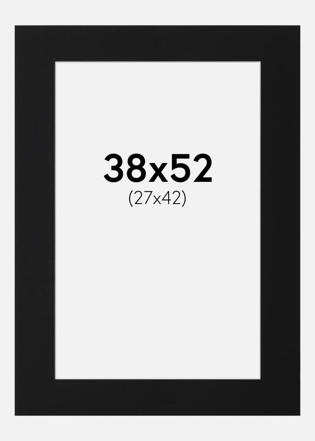 Paspatuuri Musta Standard (Valkoinen keskus) 38x52 cm (27x42)