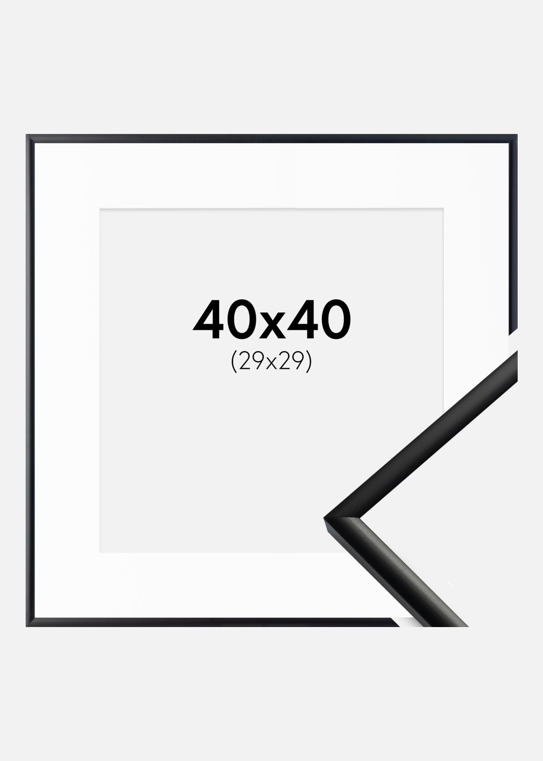 Product Image for Kehys New Lifestyle Matta Musta 40x40 cm - Passepartout Valkoinen 30x30 cm