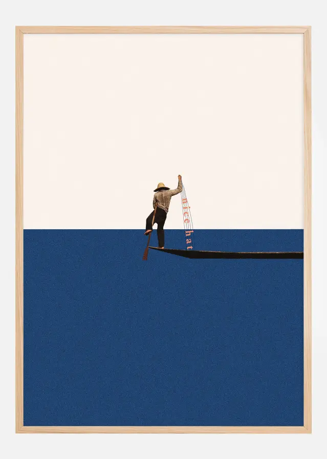 Fishing for compliments Juliste