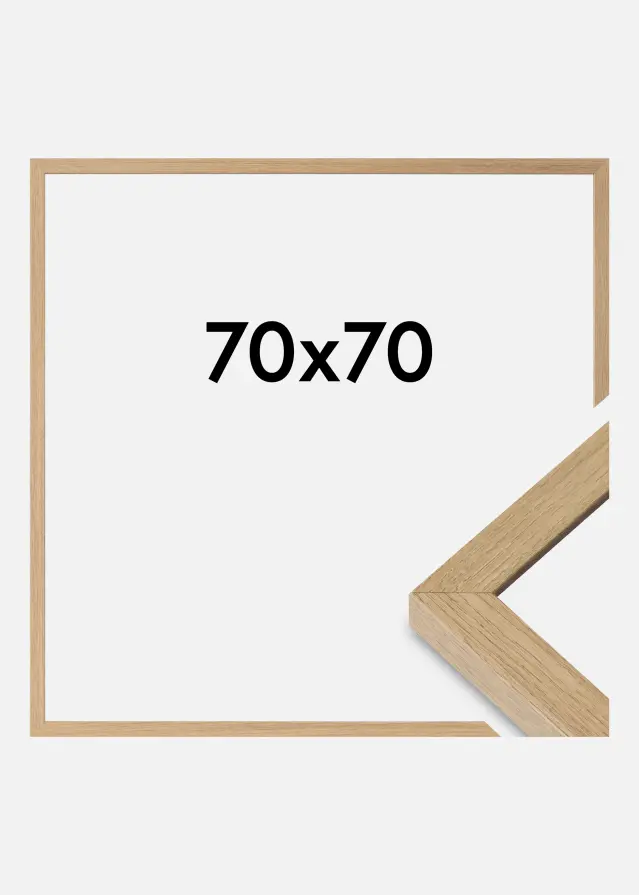 Kehys Hermes Akryylilasi Natural Oak 70x70 cm