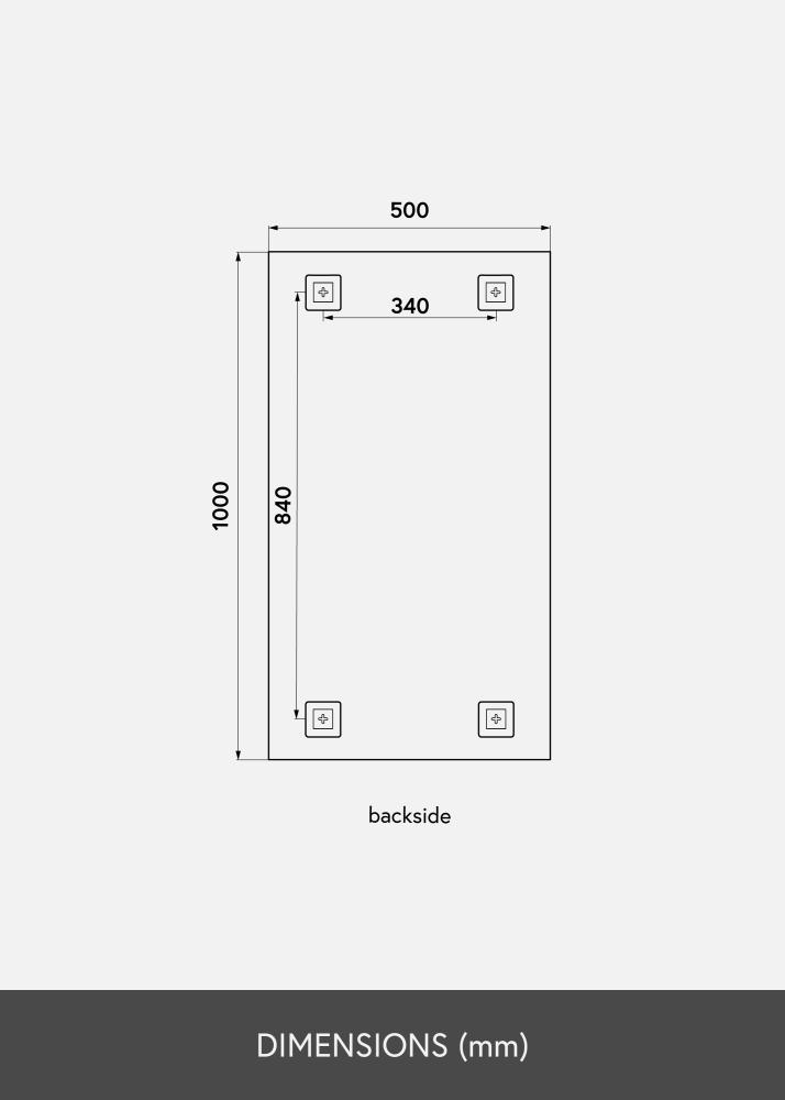 KAILA Peili Sharp 50x100 cm
