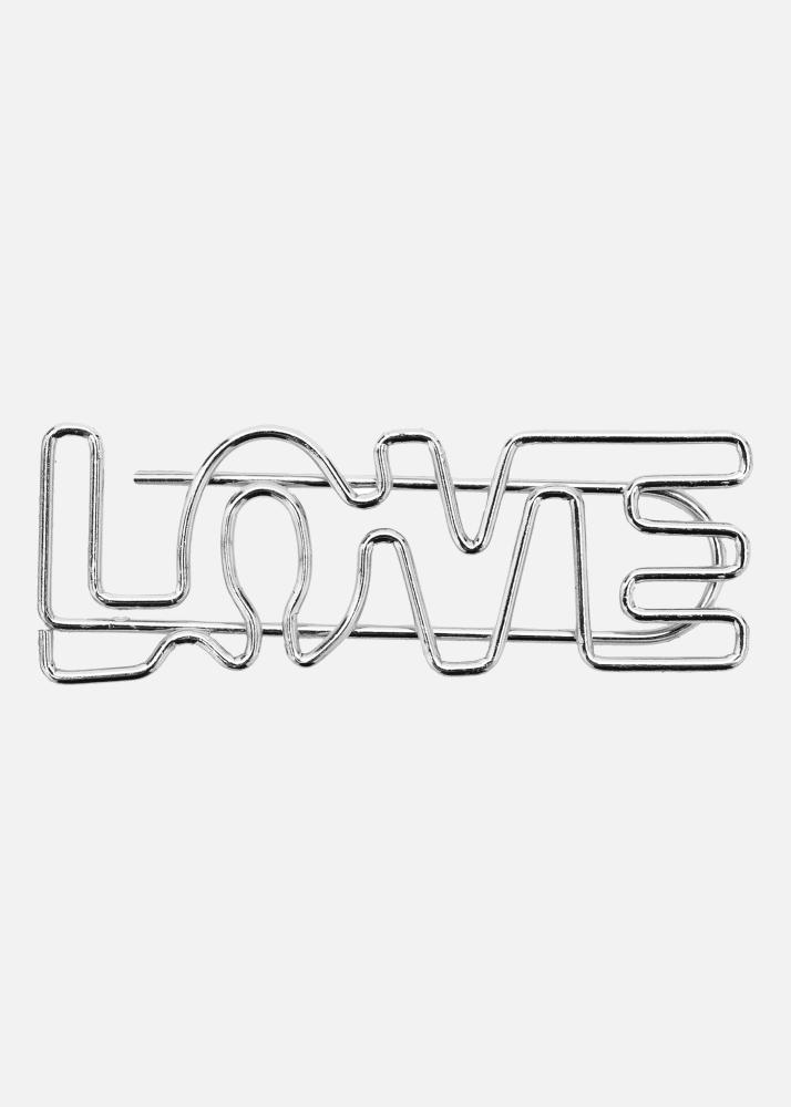 PAC Metallinen Paperclip LOVE Hopea