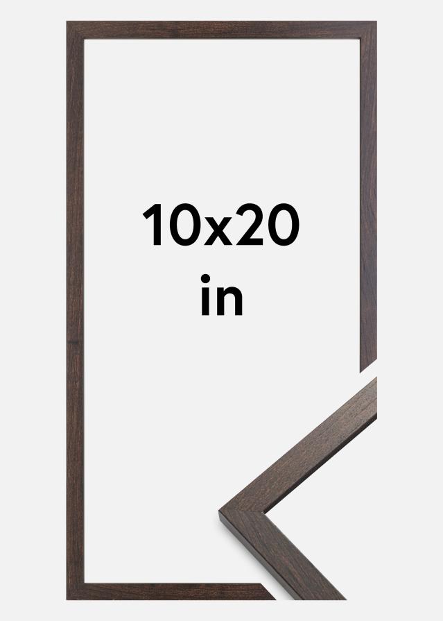 Kehys Trendy Akryylilasi Saksanpähkinä 10x20 inches (25,4x50,8 cm)