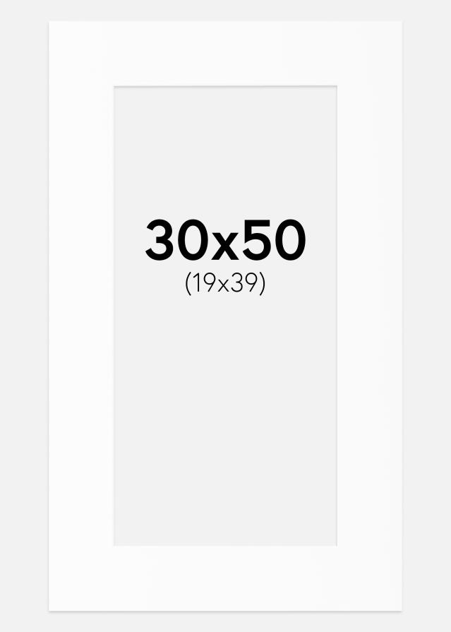 Paspatuuri Canson Valkoinen (Valkoinen keskus) 30x50 cm (19x39)