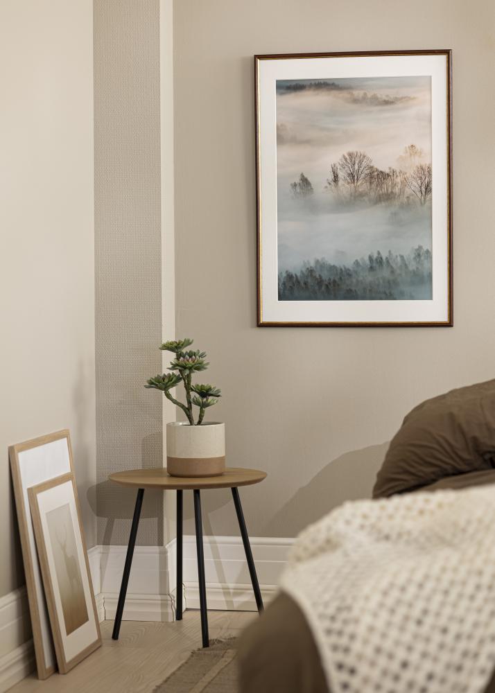 Kehys Horndal Ruskea 34x42 cm - Passepartout Valkoista 25x32 cm