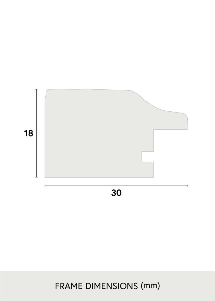 Kehys Leonie Musta 10x15 cm