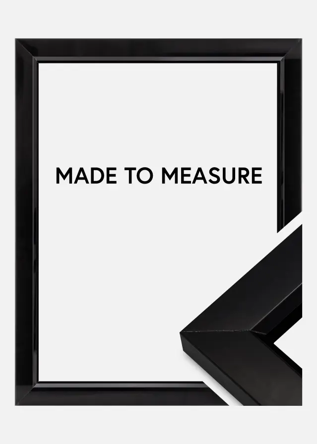 Kehys Åsarna Kiiltävä Musta