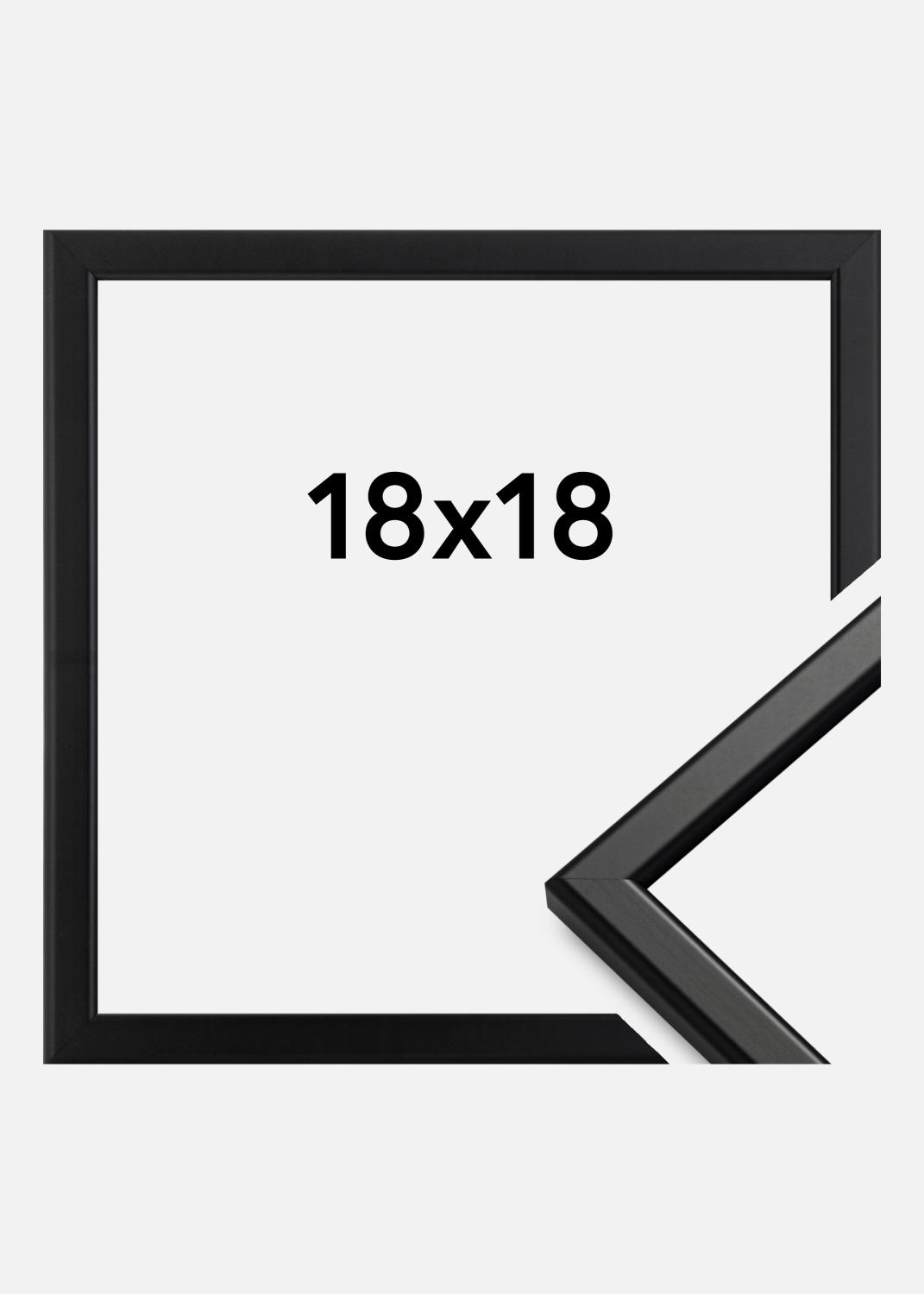 Product Image for Kehys Slim Matta heijastamaton lasi Musta 18x18 cm