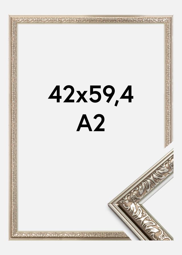 Kehys Nostalgia Hopeanvärinen 42x59,4 cm (A2)