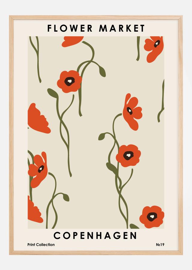 Flower Market Copenhagen Juliste