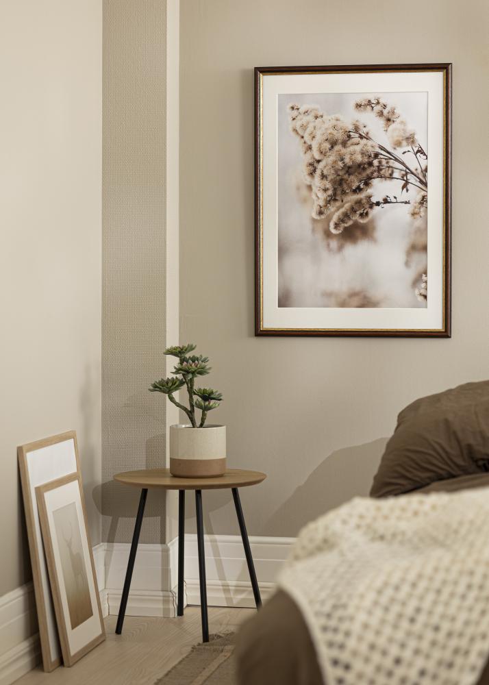 Kehys Siljan Ruskea 45x45 cm - Passepartout Valkoista 14x14 inches