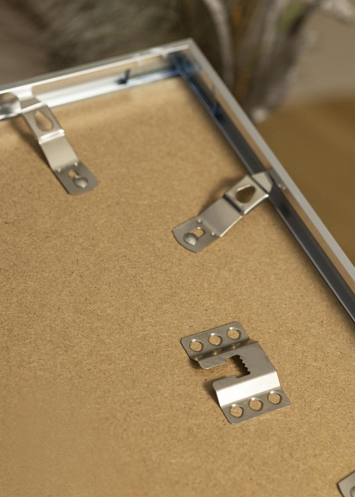 Kehys Poster Frame Aluminum Hopea 70x100 cm - Passepartout Valkoinen 60x90