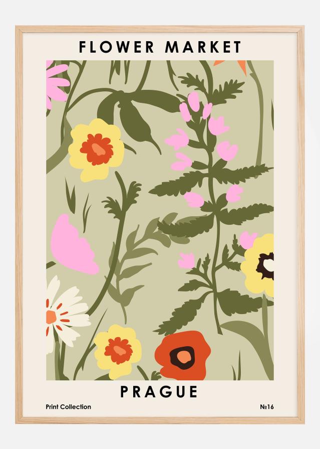 Flower Market Prague Juliste