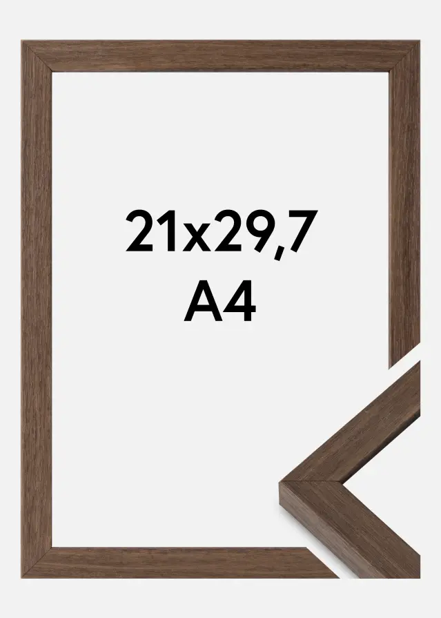 Kehys Hermes Akryylilasi Saksanpähkinä 21x29,7 cm (A4)