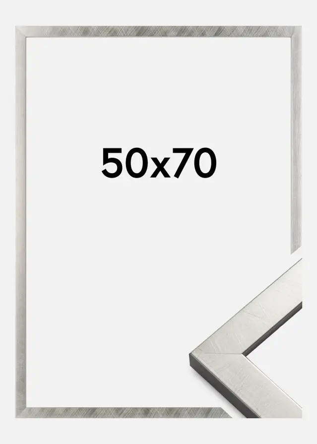 Kehys Uppsala Akryylilasi Hopeanvärinen 50x70 cm