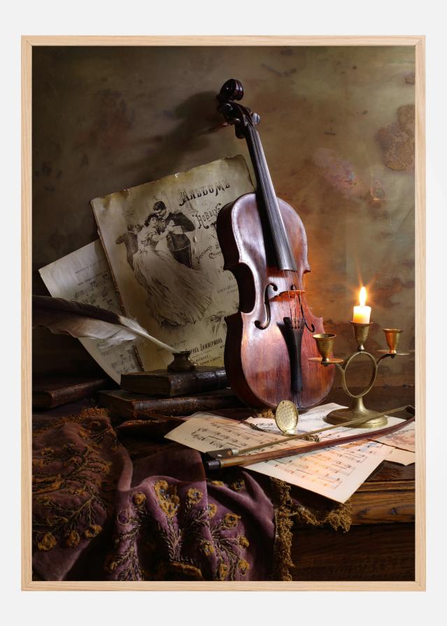 Still Life With Violin Juliste