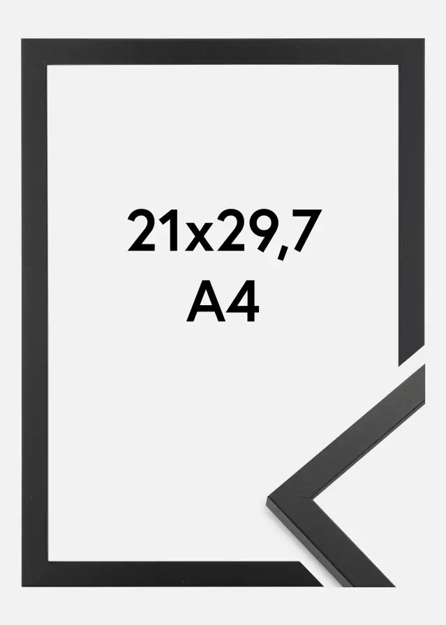Kehys Trendy Akryylilasi Musta 21x29,7 cm (A4)