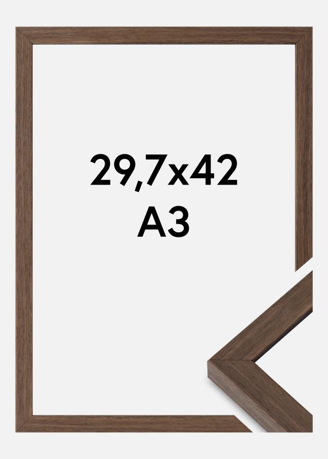 Kehys Hermes Akryylilasi Saksanpähkinä 29,7x42 cm (A3)