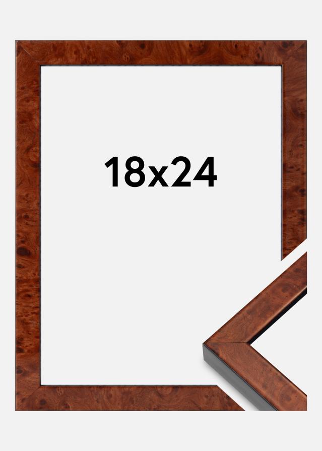 Kehys Hermes Akryylilasi Burr Walnut 18x24 cm