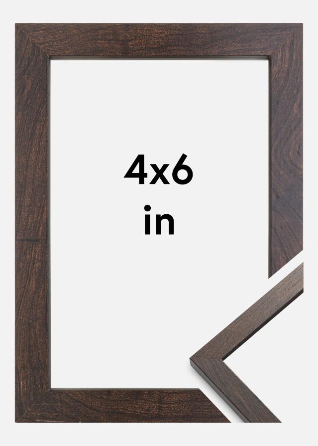 Kehys Trendy Akryylilasi Saksanpähkinä 4x6 inches (10,16x15,2 cm)