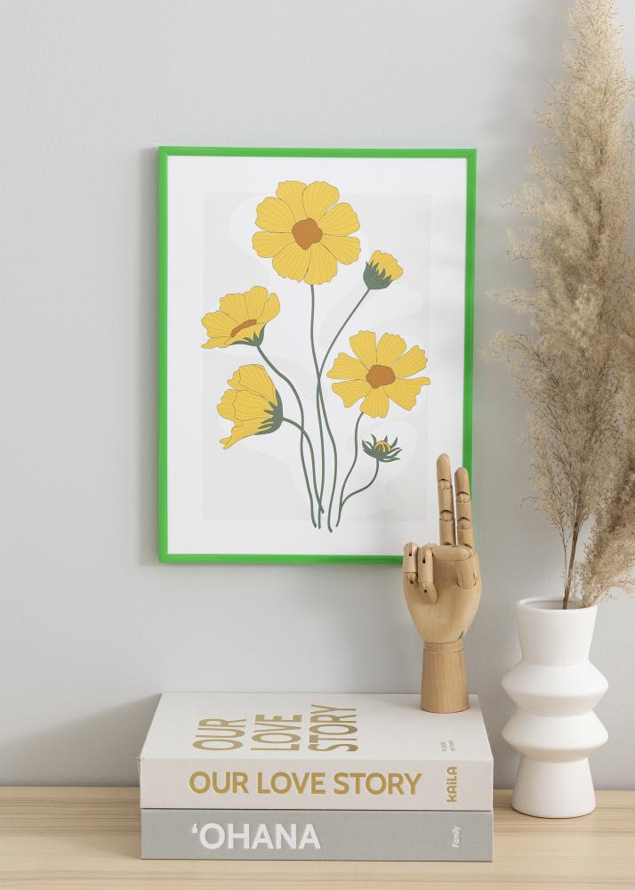 Kehys New Lifestyle Grass Green 70x100 cm - Paspatuuri Musta 61x91,5 cm