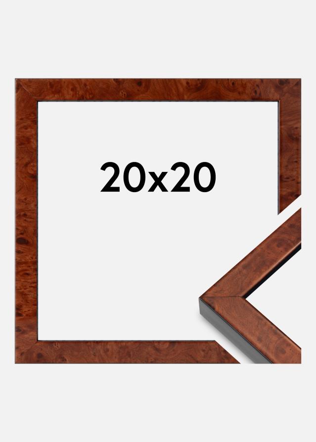 Kehys Hermes Akryylilasi Burr Walnut 20x20 cm