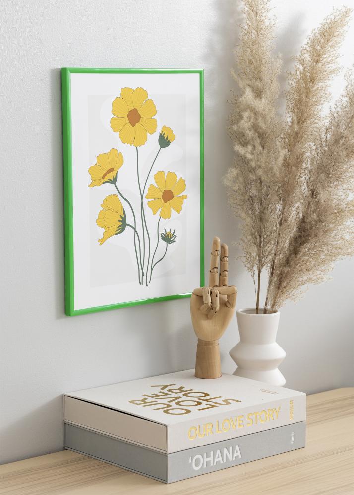 Kehys New Lifestyle Grass Green 70x100 cm - Paspatuuri Musta 61x91,5 cm