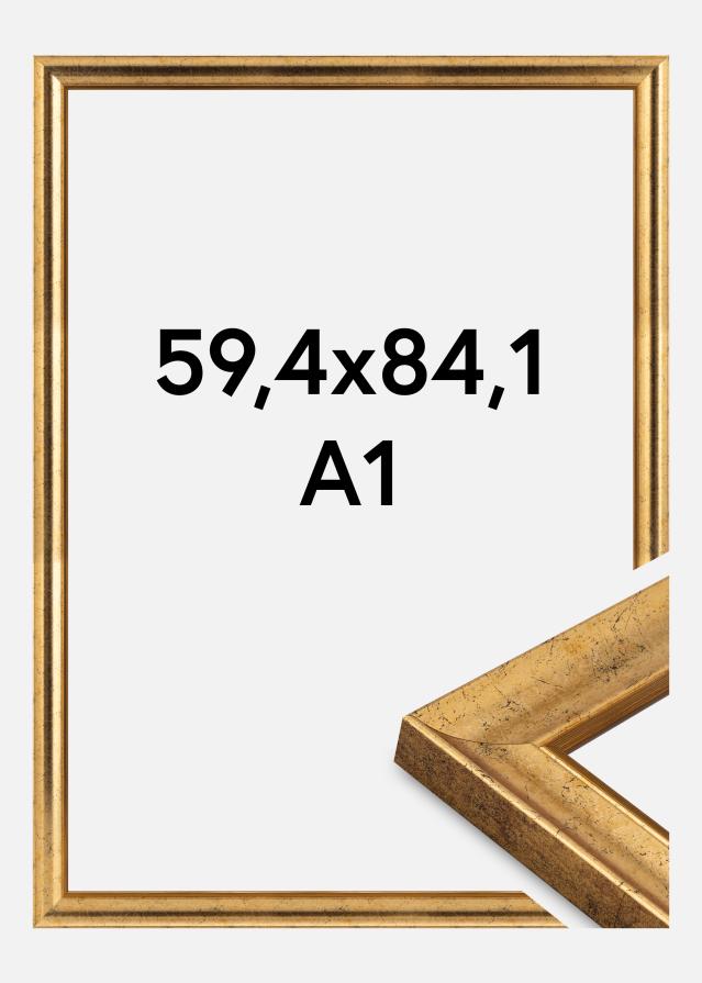 Kehys Conca Akryylilasi Kulta 59.4x84 cm (A1)