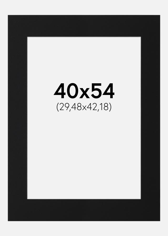 Paspatuuri Musta Standard (Valkoinen keskus) 40x54 cm (29,48x42,18)