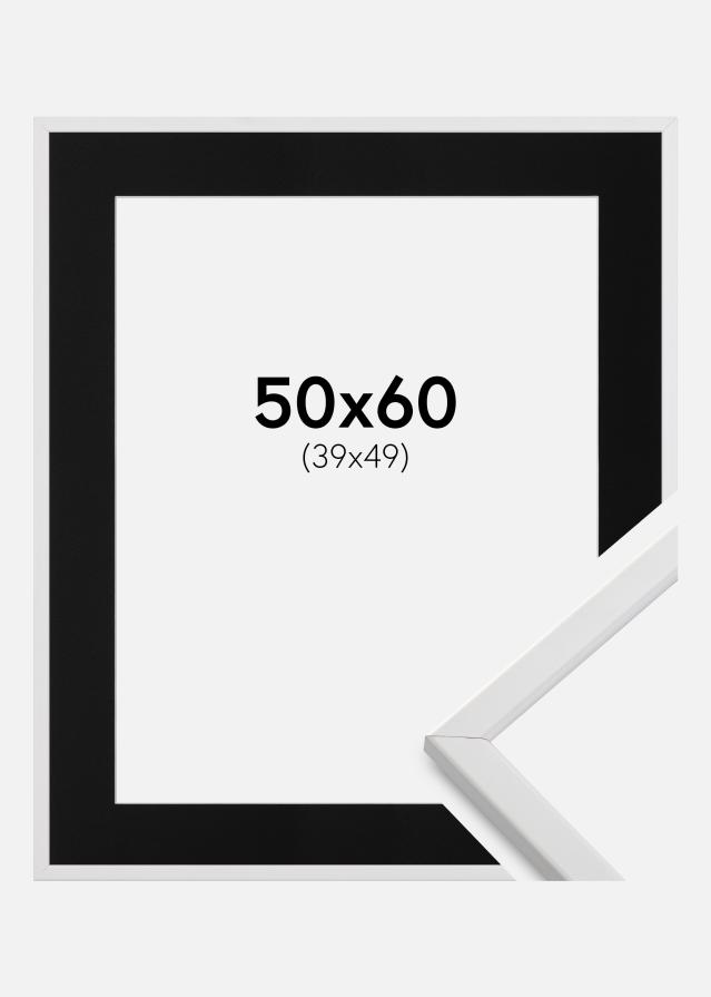 Kehys Galant Valkoinen 50x60 cm - Paspatuuri Musta 40x50 cm