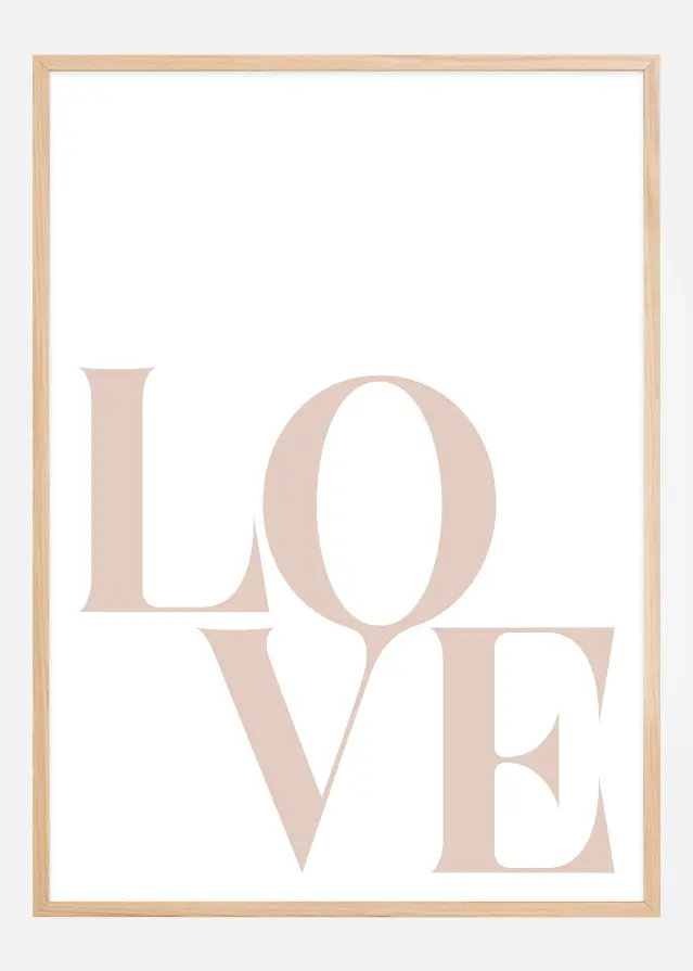 Love Beige Juliste