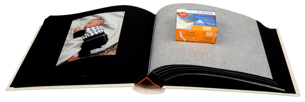 Estancia Bryllupsalbum - 21x22 cm (100 Svarta sider)