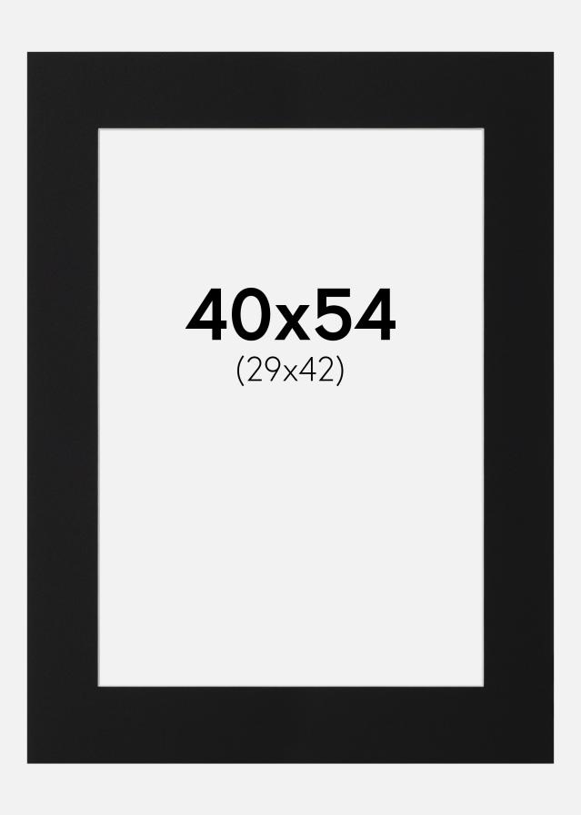 Paspatuuri Musta Standard (Valkoinen keskus) 40x54 cm (29x42)