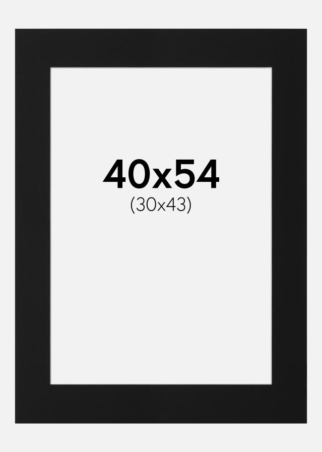 Paspatuuri Musta Standard (Valkoinen keskus) 40x54 cm (30x43)