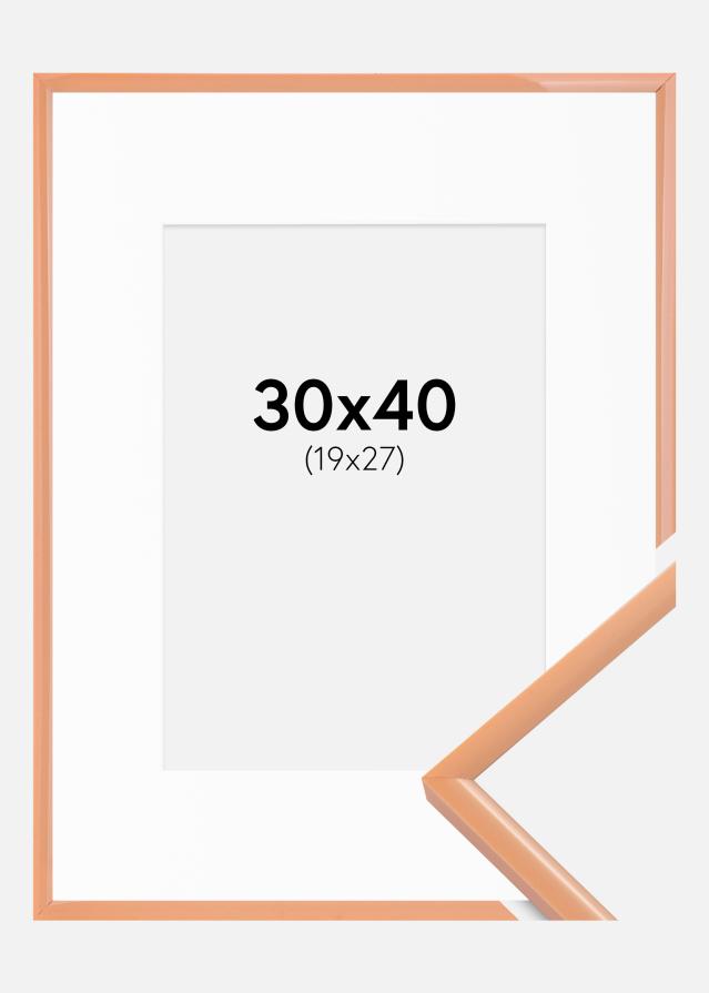 Kehys New Lifestyle Apricot 30x40 cm - Passepartout Valkoinen 20x28 cm