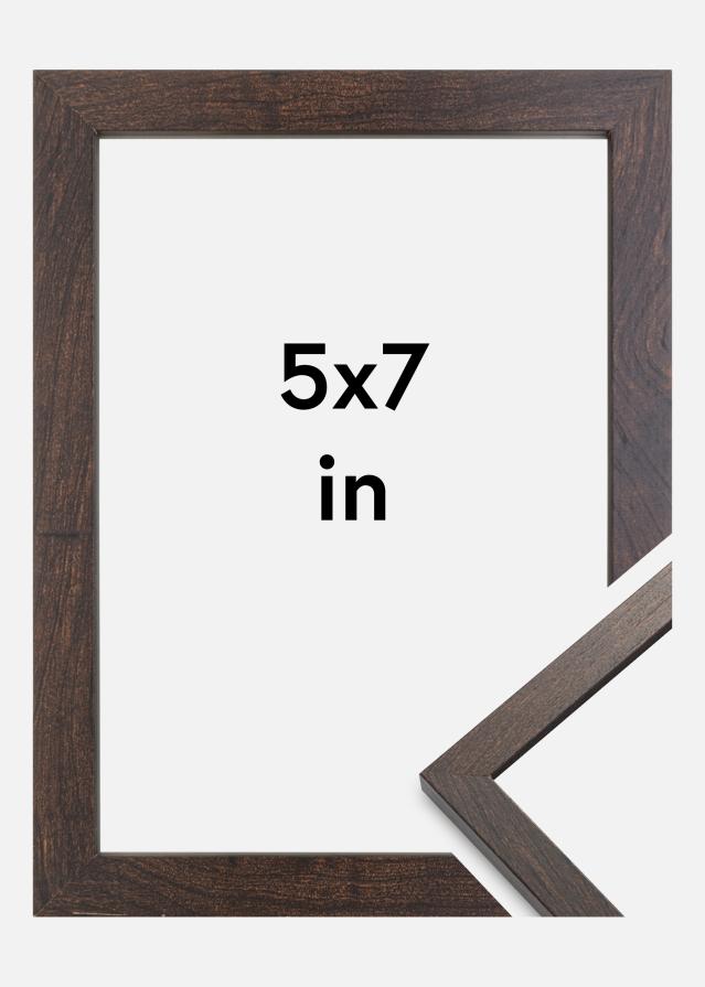 Kehys Trendy Akryylilasi Saksanpähkinä 5x7 inches (12,7x17,8 cm)