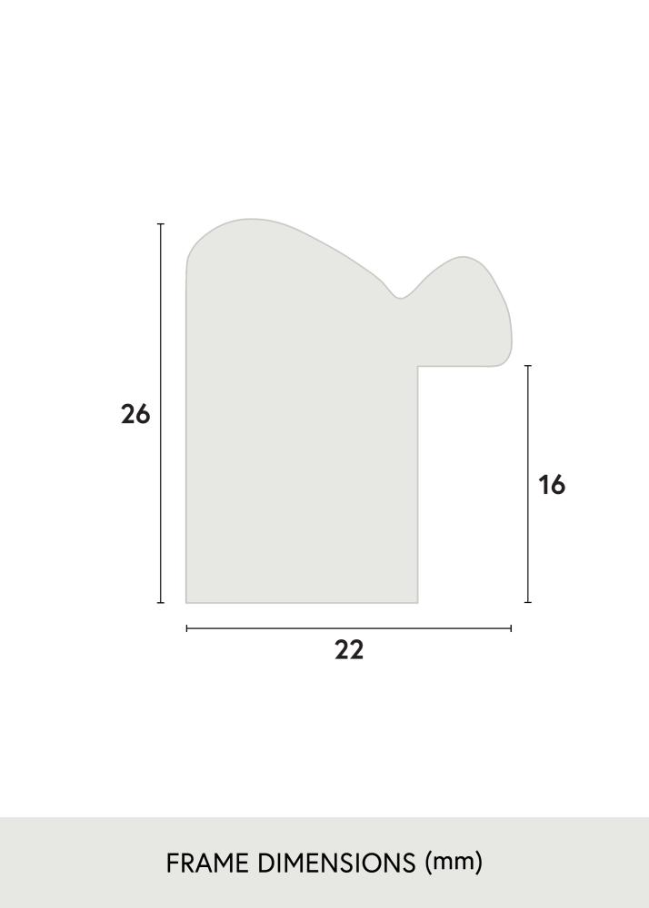 Kehys Canterbury Akryylilasi Ruskea 59,4x84,1 cm (A1)