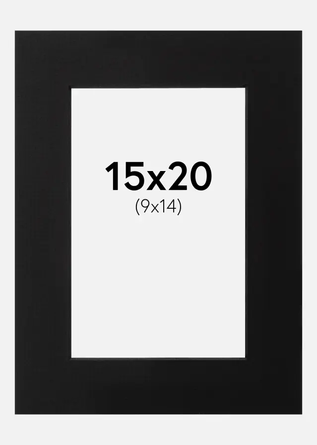 Paspatuuri Musta (Musta keskus) 15x20 cm (9x14)
