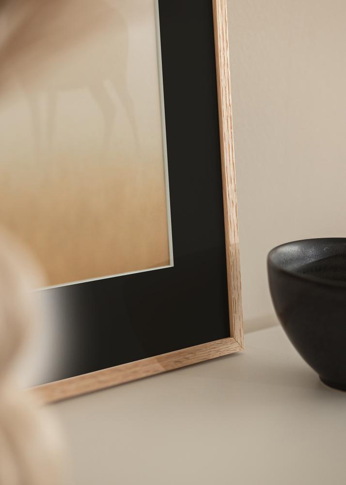 Kehys Kapea Tammi 40x50 cm - Paspatuuri Musta 12x16 tuumaa