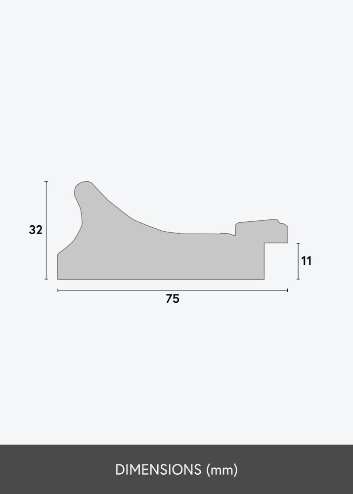 Kehys Camden Hopeanvärinen