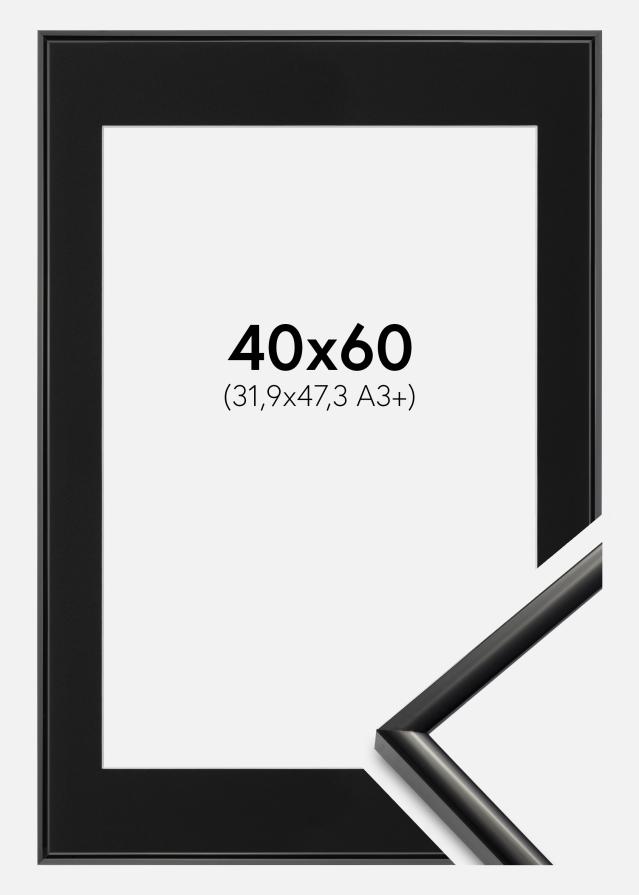 Kehys New Lifestyle Musta 40x60 cm - Paspatuuri Musta 32,9x48,3 cm (A3+)