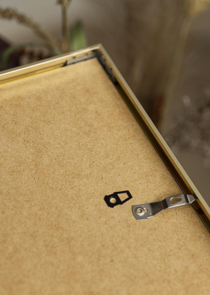 Kehys Aluminium Akryylilasi Kiiltävä Kullanvärinen 50x50 cm