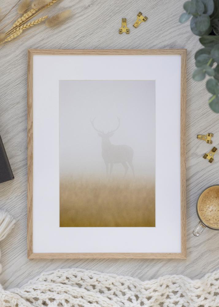 Kehys Kapea Tammi Akryylilasi 32x32 cm