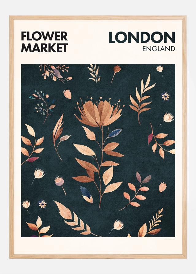 Flower Market - London Juliste
