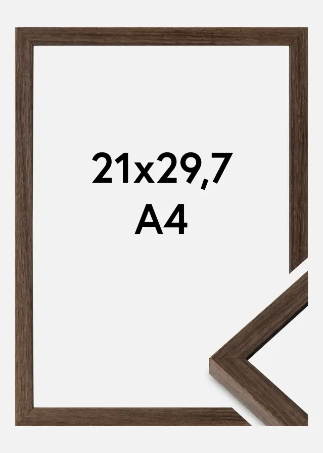 Kehys Ares Akryylilasi Saksanpähkinä 21x29,7 cm (A4)