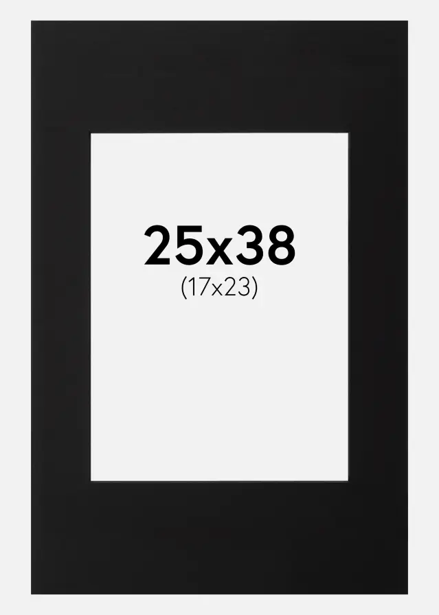 Paspatuuri Musta (Musta keskus) 25x38 cm (17x23)