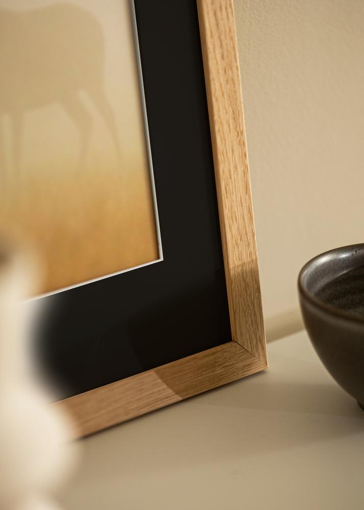 Kehys Trendline Tammi 40x50 cm - Passepartout Musta 29,7x42 cm (A3)